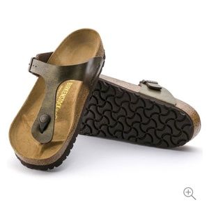 Birkenstock Golden Brown Gizeh Birko-Flor